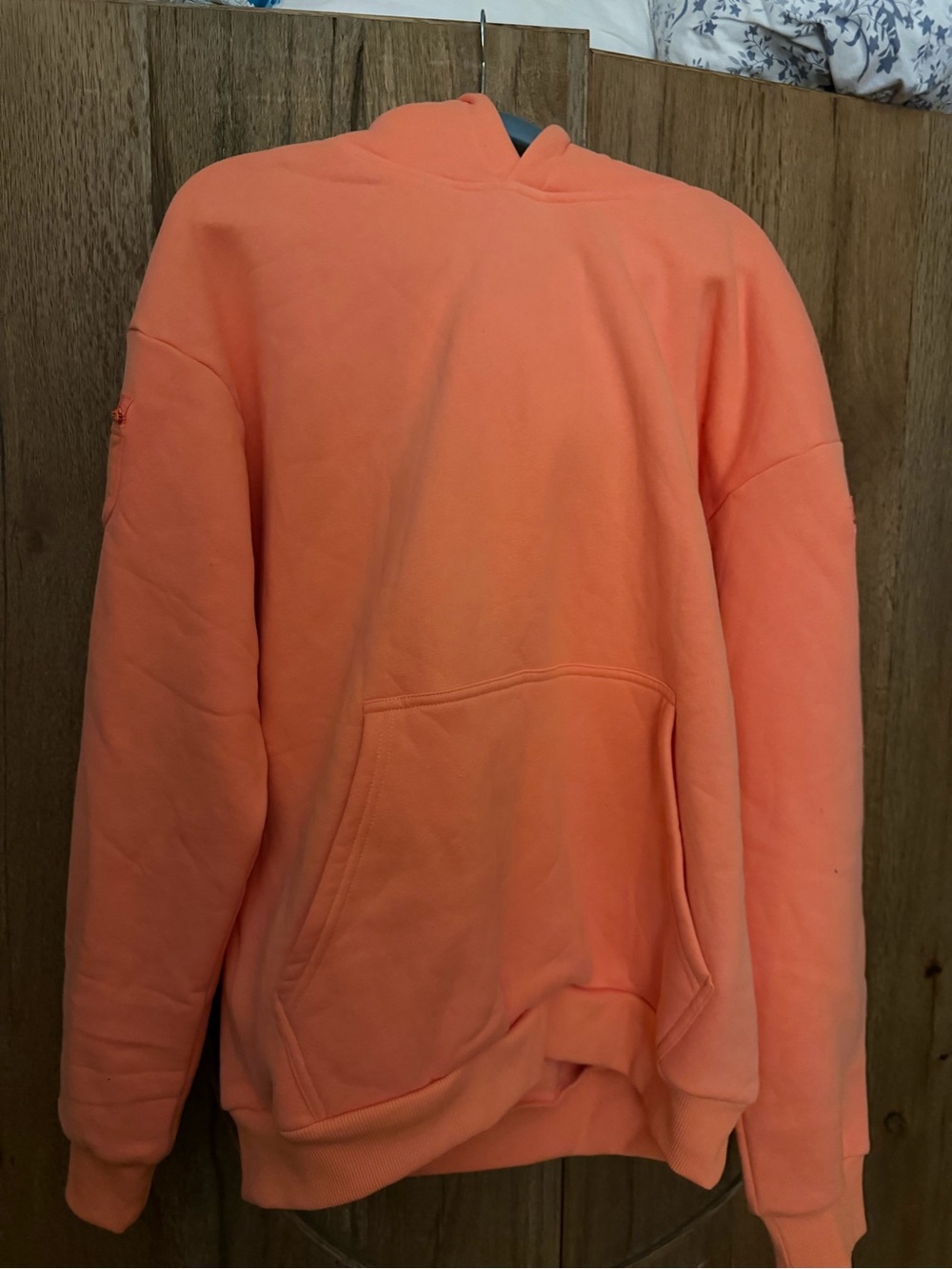 Women's Coral Pullover Hoodie with Kangaroo Pocket